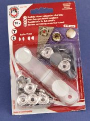 Auto-Moto cvoky - sivá - priemer  1,5 cm  - 10 ks