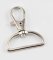 Swivel hook - silver - pulling hole width 3 cm