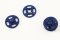 Druckknopf - plastik  - dunkelblau - Durchmesser 1,1 cm