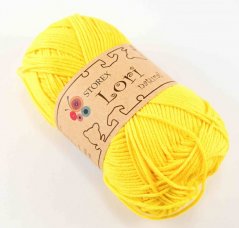 Yarn Lori natural - yellow - 184