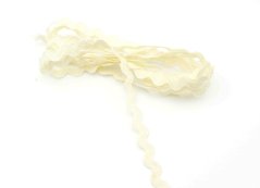 Textilná hadovka - smotanová - šírka 0,8 cm