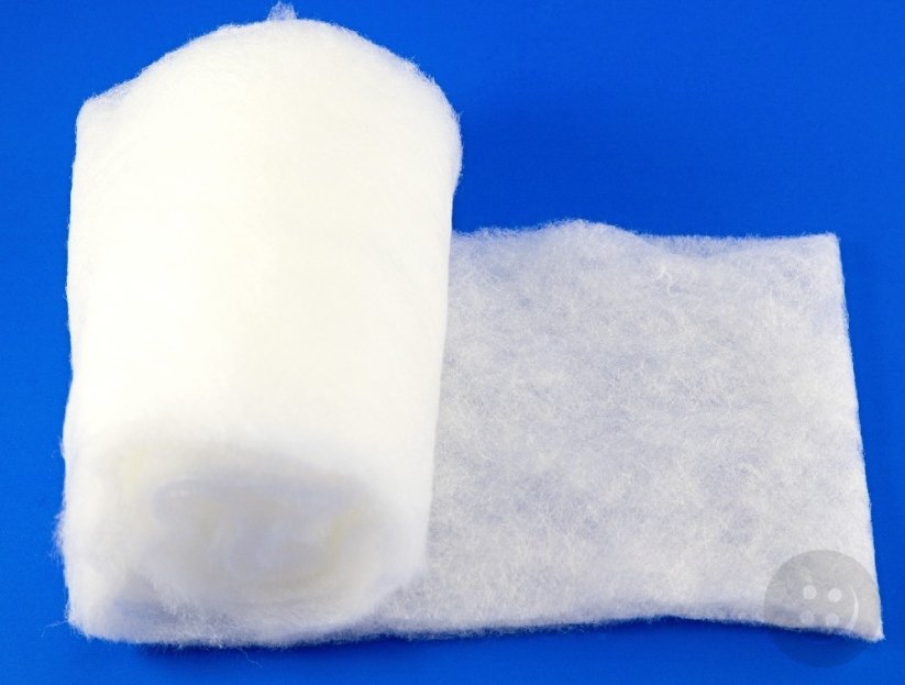 Tenké duté vlákno - bílá - šíře 155 cm - gramáž 60 g/m²