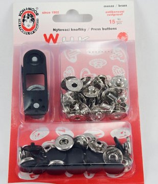 WUK metal snaps - Number of pieces in the package - 10