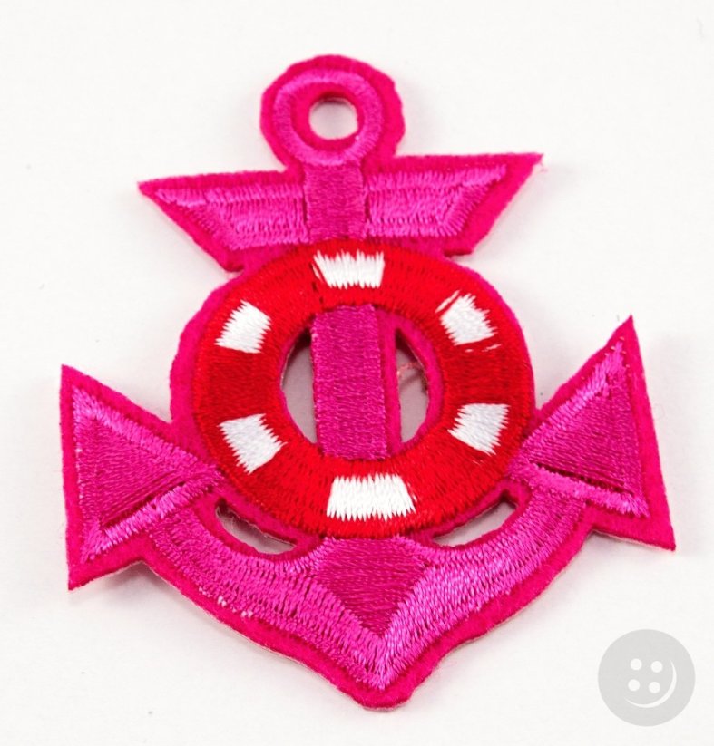Iron-on patch - anchor - dimensions 6 cm x 5,7 cm