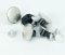 Jeans tack buttons -  bright silver - diameter 1.6 cm