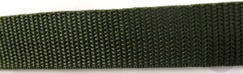 PolypropylenGurtband - khaki - Breite 2,5 cm