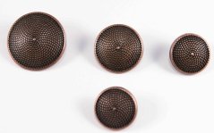 Luxurious shank button - old copper - diameter 2,3 cm