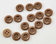 Hole shirt button - beige - diameter 1.2 cm