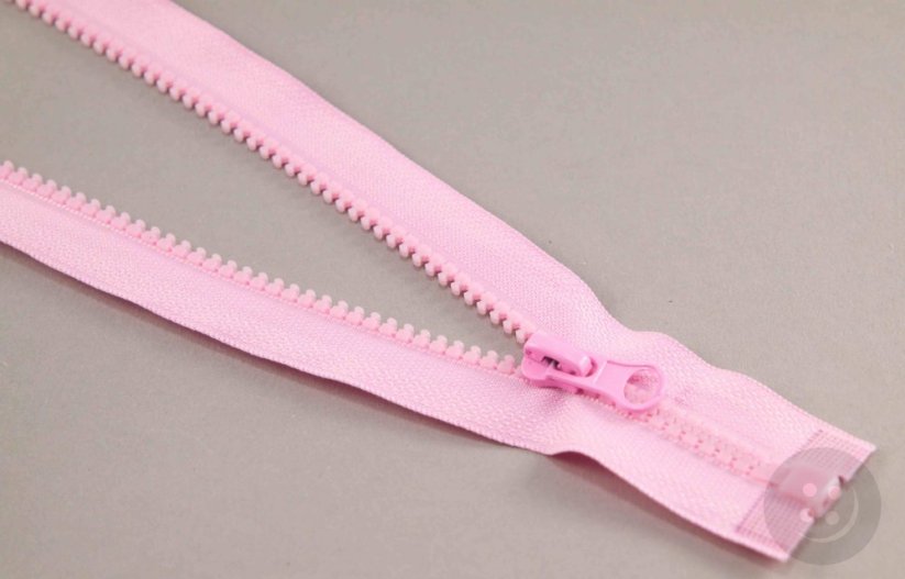 Dělitelný kostěný zip - délka (30 - 95 cm) - různé barvy
