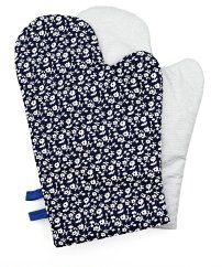 Topflappen mit Teflon und Magnet Blaudruck – 1 Paar