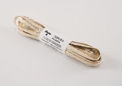 Ozdobná taftová stuha - zlatá - šírka 0,3 cm - 7,2 cm