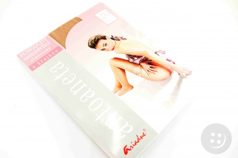 Self-supporting stockings with lace Antoaneta - body - size 27