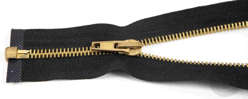 Dělitelný kovový mosazný zip č.5 více barev - délka (30 - 85 cm)