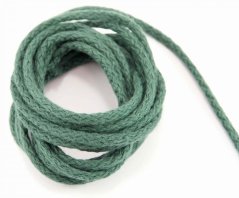 Baumwoll-Schnur für Klamotten - dunkelgrün - Durchmesser 0,5 cm