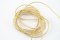 Thin round elastics - golden lurex smooth - diameter 0,12 cm
