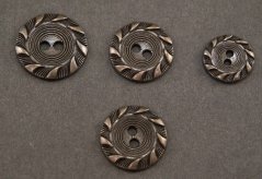 Metal button - antique brass- diameter 2,3 cm