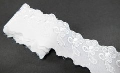 Madeira trim - white - width 5 cm
