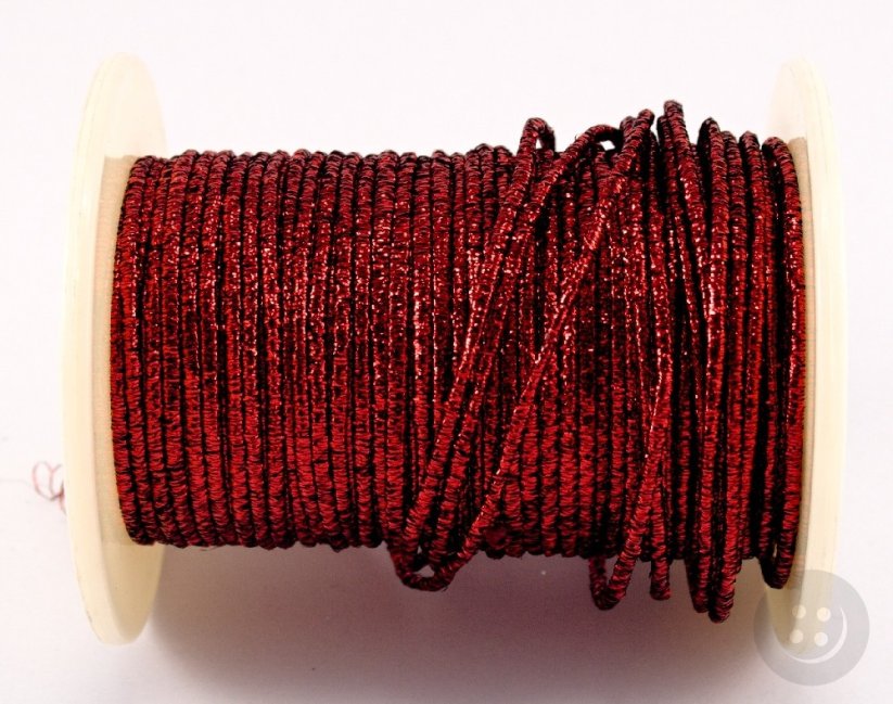 Red twine string - diameter 0,3 cm