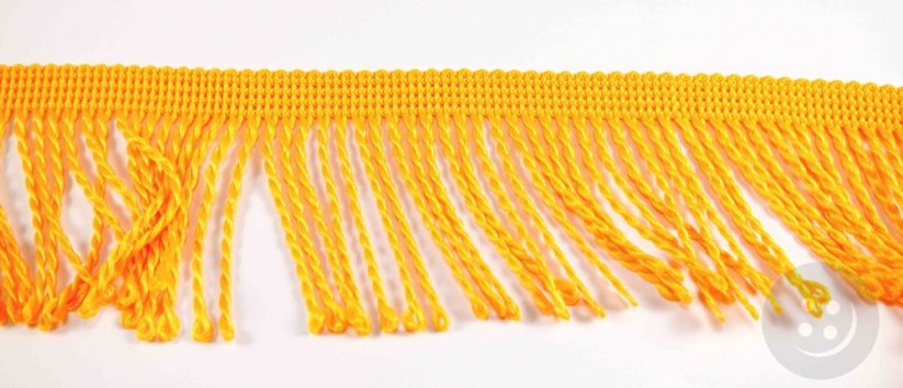 Fringes - orange - width 6 cm