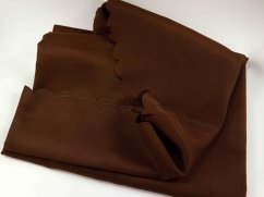Teflon water-repellent circular brown tablecloth