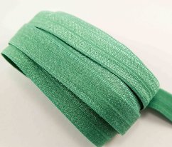 Lemovací pruženka - ostře zelená - šířka 1,5 cm