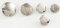 Knopf - unten zum Annähen  - silber - Durchmesser 1,5 cm
