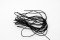 Thin round elastics - black - diameter 0,12 cm
