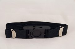 Children's belt - black - width 2,5 cm