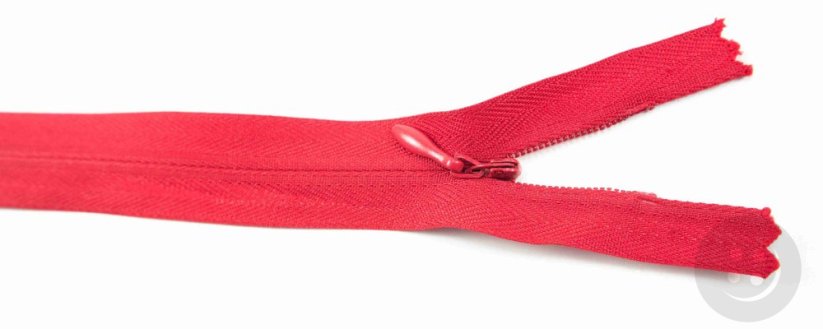 Nedělitelný skrytý zip (3mm) různé barvy - délka 18 cm - 60 cm