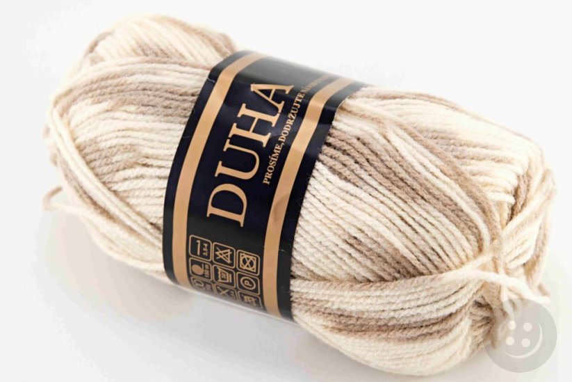 Yarn Duha - brown cream 403