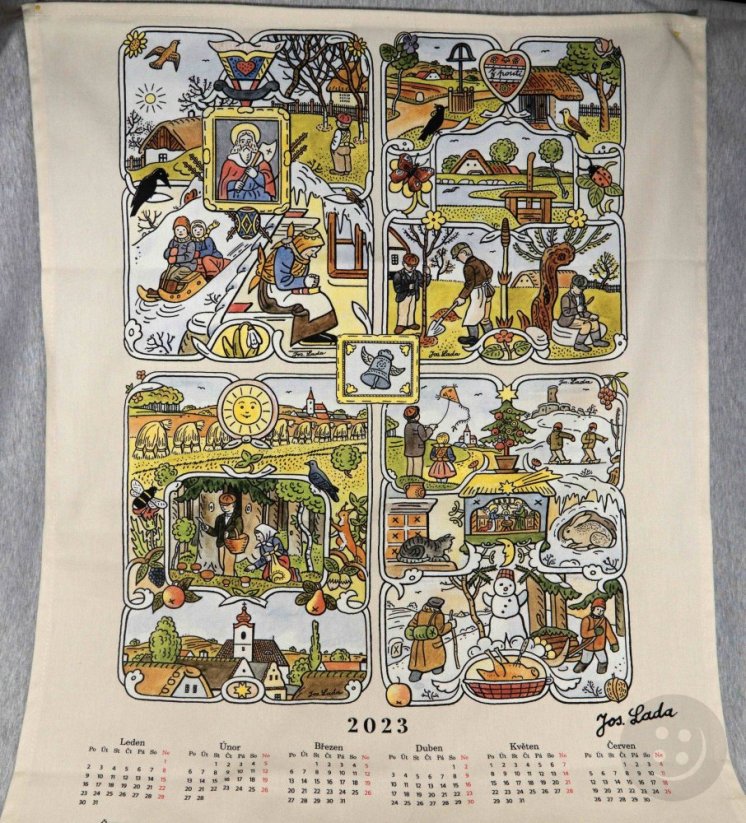 Kitchen towel - Josef Lada - Calendar 2023