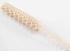 Häkelborte - Beige - Breite 1,4 cm