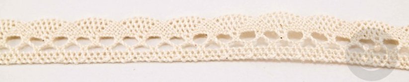 Cotton lace trim - cream - width 1,8 cm