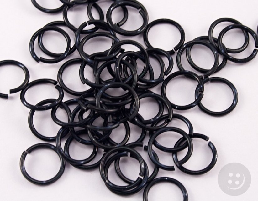 Ring - black - inner diameter 1 cm