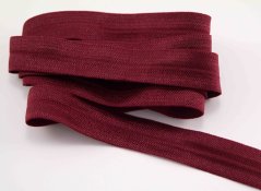 Lemovacia pruženka - tmavá vínová - šírka 2 cm