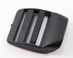 Plastik Schiebeschnalle - schwarz - Durchmesser 2,5 cm