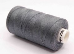 Polyester-Jeansfäden in einer Spule von 200 m - grau