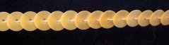 Pailletten - Meterware - creme - Breite 0,5 cm