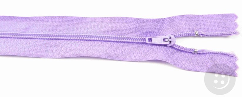 Nedělitelný jemný plastový spirálový zip (velikost číslo 3) různé barvy - délka 12 cm - 60 cm