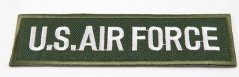 Nažehľovacia záplata - U.S. AIR FORCE - rozmer 12 cm x 3 cm - khaki