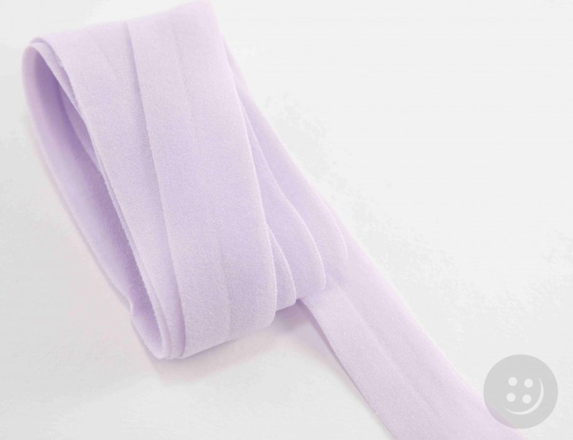 Edging elastic band - vintage purple matte - width 2 cm