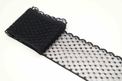 Nylonspitze - schwarz - Breite 5,7 cm