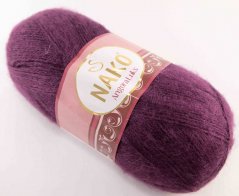 Angora luks yarn - burgundy - 11597