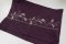 Christmas rectangular runner advent purple with silver embroidery