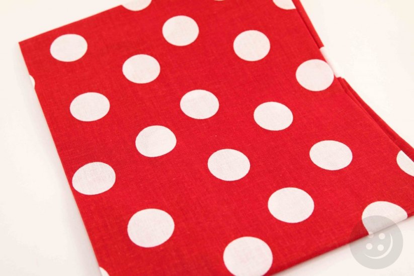 Cotton scarves with extra large polka dots - more colors - dimensions 65 cm x 65 cm