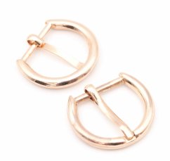 Metall-Dekorschnalle mit Dorn - gold - Durchlass 2 cm
