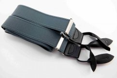 Pánské šle - tmavě šedá - šířka 3,5 cm