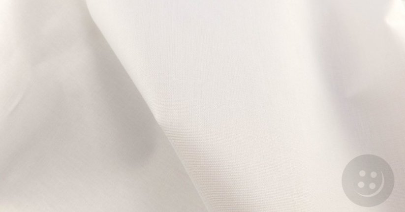 Vyšívacie tkanina Tesilen - biela - šírka 140 cm
