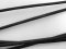 Thick round elastics - black - diameter 0,2 cm