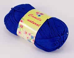 Yarn Camila natural -  sharp blue- color number 100